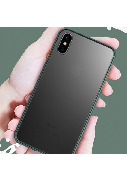 Apple iPhone Xs Max Kılıf Zebana Stylish Silikon Kenar Kılıf Sarı fırsatları