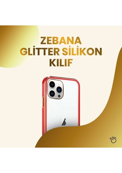 Apple iPhone 12 Pro Kılıf Zebana Glitter Silikon Kılıf Lila modelleri