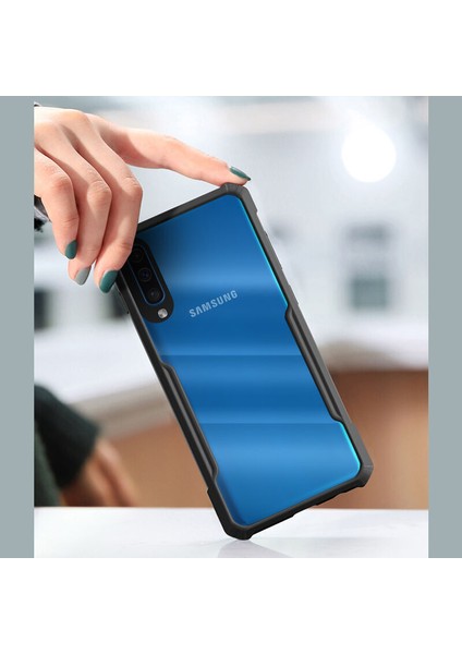 Samsung Galaxy A50S Kılıf Zebana Shockproof Silikon Kılıf Yeşil