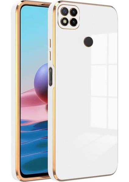 Xiaomi Redmi 10A Kılıf Golden Silikon Kılıf Rose Gold modelleri