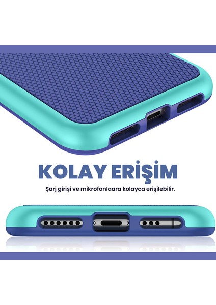 Apple iPhone 11 Pro Kılıf Zebana Colorful Silikon Kılıf Siyah