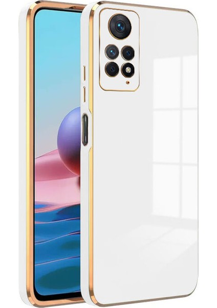 Xiaomi Redmi Note 11 Kılıf Golden Silikon Kılıf Siyah