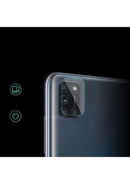 Oppo A92 Kamera Lens Koruma Camı Şeffaf