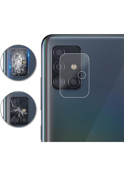 Samsung Galaxy M31S Kamera Lens Koruma Camı Şeffaf