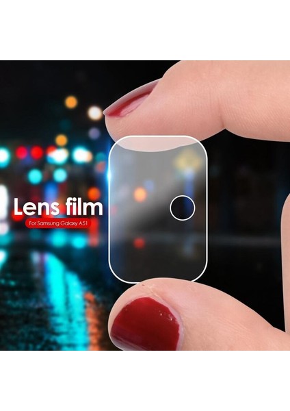 Samsung Galaxy M31S Kamera Lens Koruma Camı Şeffaf
