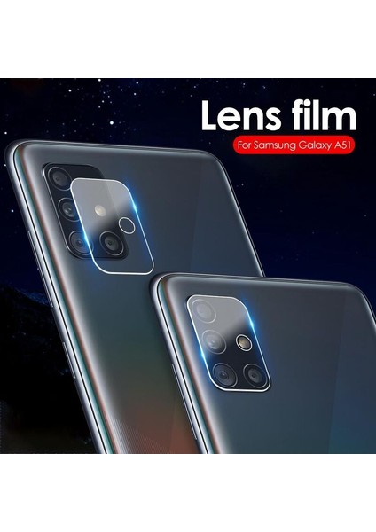 Samsung Galaxy M31S Kamera Lens Koruma Camı Şeffaf