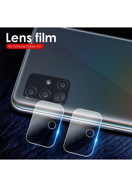 Samsung Galaxy M31S Kamera Lens Koruma Camı Şeffaf
