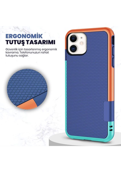Apple iPhone 12 Kılıf Zebana Colorful Silikon Kılıf Siyah modelleri