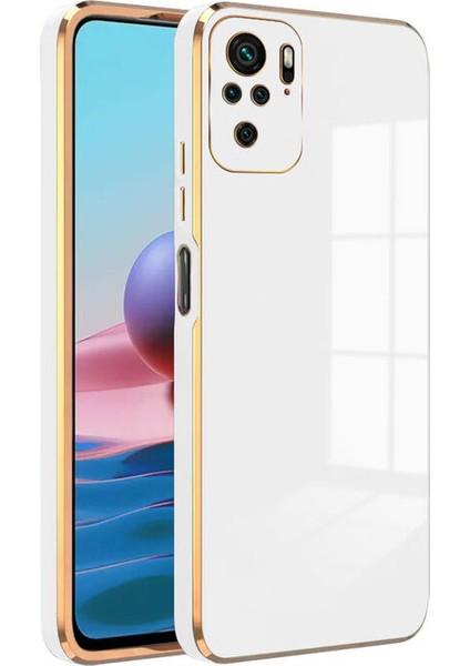 Xiaomi Redmi Note 10 Kılıf Golden Silikon Kılıf Yeşil