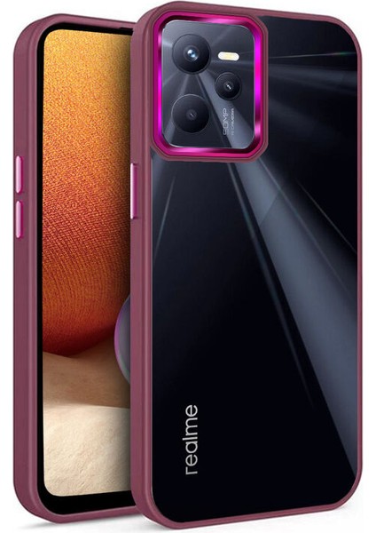Realme C35 Kılıf Guard Kamera Korumalı Silikon Kılıf Lila fiyatları