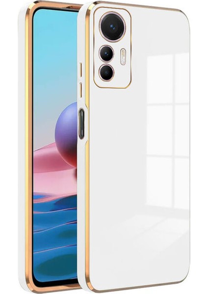Xiaomi Mi 12 Lite Kılıf Golden Silikon Kılıf Açık Mavi modelleri