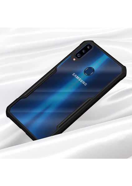 Galaxy A20S Kılıf Zebana Shockproof Silikon Kılıf Yeşil