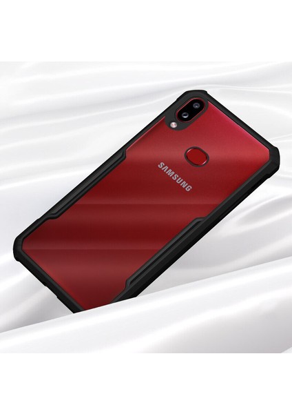 Samsung Galaxy A10S Kılıf Zebana Shockproof Silikon Kılıf Siyah