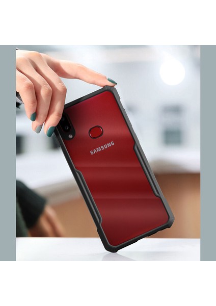 Samsung Galaxy A10S Kılıf Zebana Shockproof Silikon Kılıf Siyah