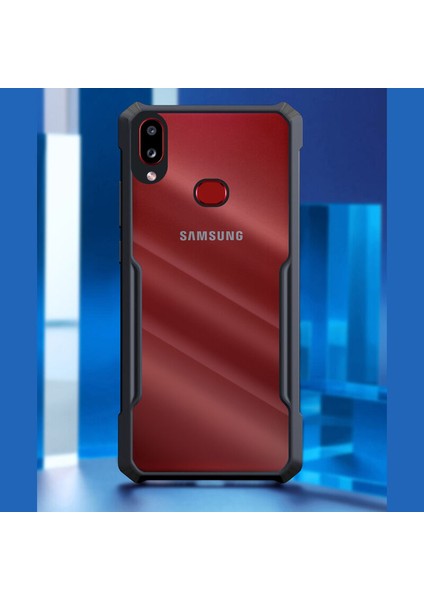 Samsung Galaxy A10S Kılıf Zebana Shockproof Silikon Kılıf Siyah