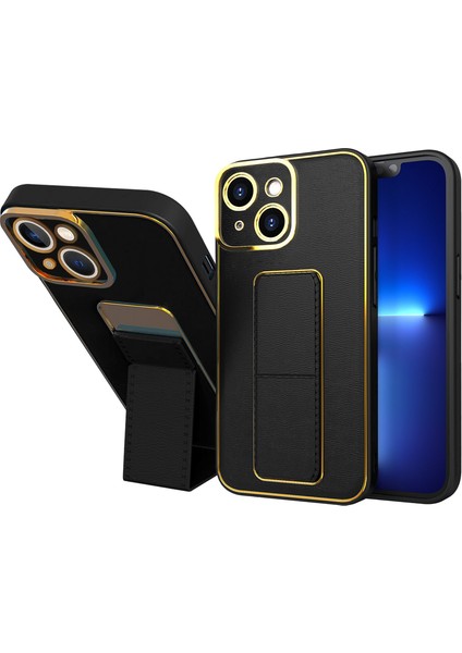 Apple iPhone 14 Plus Kılıf Zebana Royal Standlı Silikon Kılıf Rose Gold fiyatları