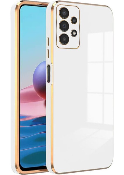 Samsung Galaxy A72 Kılıf Golden Silikon Kılıf Rose Gold