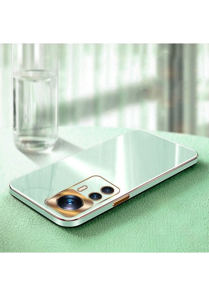 Xiaomi Mi 12T Pro Kılıf Golden Silikon Kılıf Su Yeşili