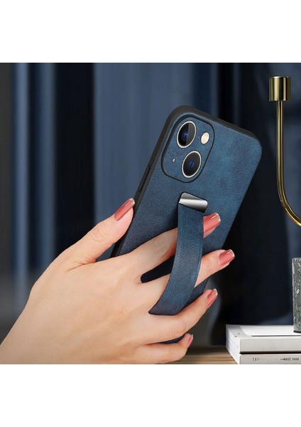 Apple iPhone 15 Uyumlu Kılıf Zebana Classic Deri Kılıf Lacivert modelleri