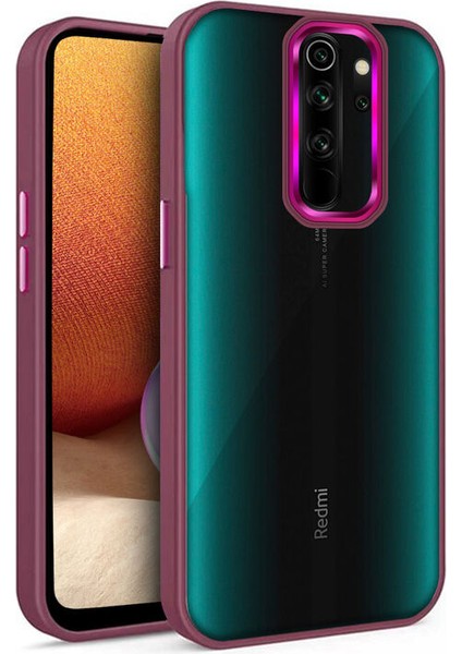 Xiaomi Redmi Note 8 Pro Kılıf Guard Kamera Korumalı Silikon Kılıf Rose Gold