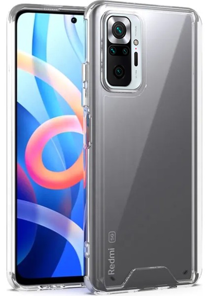 Xiaomi Redmi Note 10 Pro Max Uyumlu Kılıf Zebana Hd Şeffaf Silikon Kılıf Şeffaf