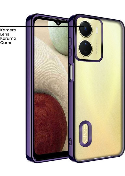 Vivo Y16 Kılıf Zebana Glint Silikon Kılıf Derin Mor fiyatları