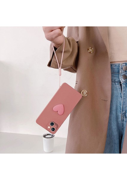 Apple iPhone 14 Kılıf Zebana Kalpli Love Kılıf Rose Gold fiyatları