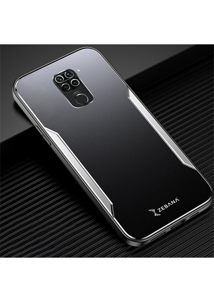 Xiaomi Redmi Note 9 Kılıf Zebana Metal Mitras Kılıf (Silikon Kenar) Kırmızı fiyatları