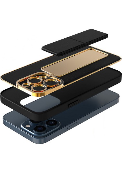 Apple iPhone x Kılıf Zebana Royal Standlı Silikon Kılıf Açık Mavi modelleri