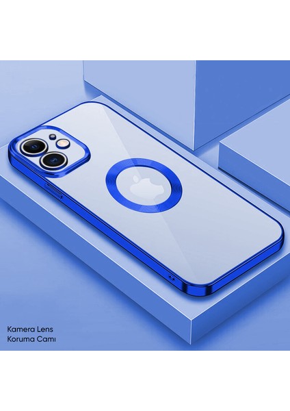 Apple iPhone 11 Kılıf Zebana Glint Silikon Kılıf Mavi
