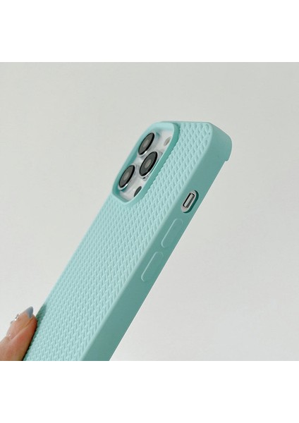 Apple iPhone 15 Plus Uyumlu Kılıf Zebana Woven Silikon Kılıf Siyah