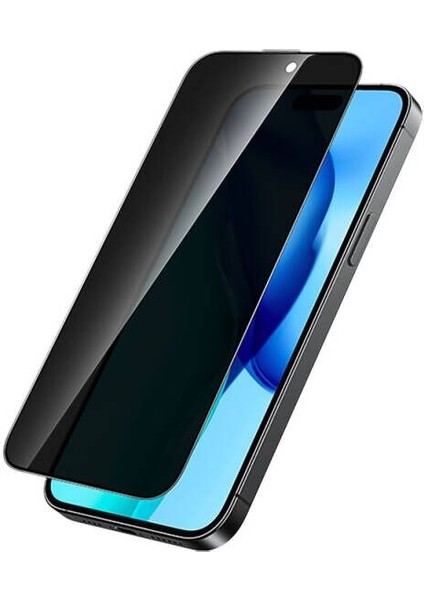 Apple iPhone 15 Plus Tam Kaplayan Zebana Hayalet Ekran Koruyucu Siyah