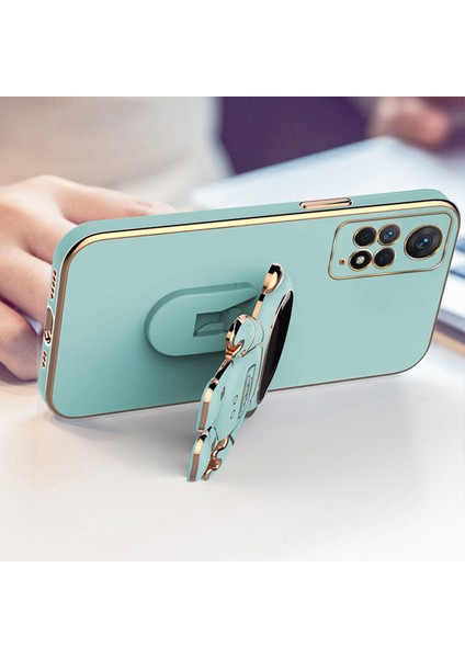 Xiaomi Redmi Note 11S Uyumlu Kılıf Standlı Astronot Silikon Kılıf Açık Mavi fiyatları
