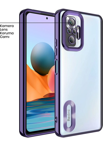 Xiaomi Redmi Note 10 Pro Max Kılıf Zebana Glint Silikon Kılıf Açık Mavi