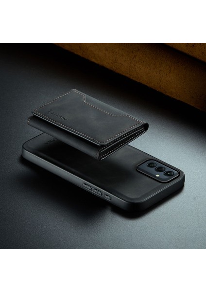 Samsung Galaxy A55 Uyumlu Kılıf Zebana 2in1 Elite Class Cüzdanlı Deri Kılıf Siyah fiyatları