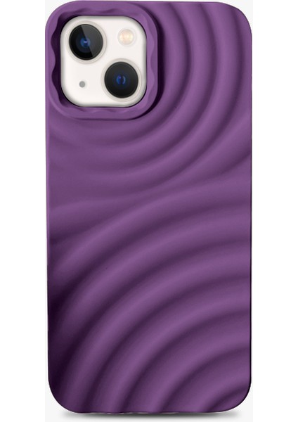 Apple iPhone 15 Plus Uyumlu Kılıf Zebana 3D Water Silikon Kılıf Derin Mor fiyatları