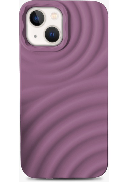 Apple iPhone 15 Plus Uyumlu Kılıf Zebana 3D Water Silikon Kılıf Mor fiyatları