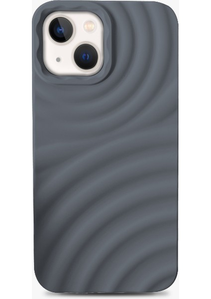 Apple iPhone 15 Plus Uyumlu Kılıf Zebana 3D Water Silikon Kılıf Gri fiyatları