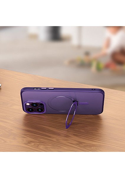 Apple iPhone 11 Kılıf Zebana First Class Standlı Silikon Kılıf (Kablosuz Şarj Destekli) Lacivert