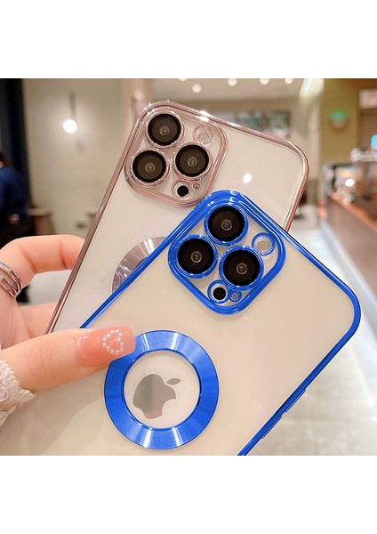 Apple iPhone 12 Pro Max Kılıf Zebana Glint Silikon Kılıf Yeşil