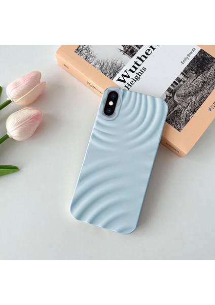 Apple iPhone Xs Kılıf Zebana 3D Water Mat Silikon Kılıf Gri