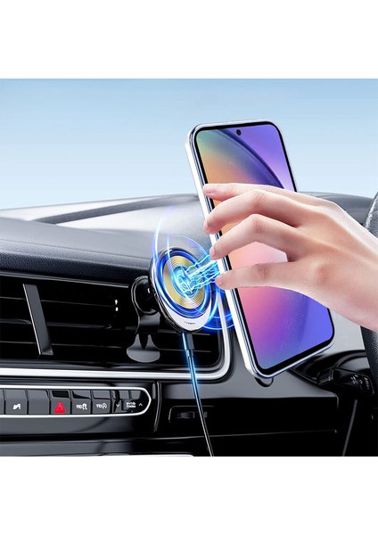 Samsung Galaxy S22 Uyumlu Kılıf Zebana Manyetik Standlı Most Silikon Kılıf (Kablosuz Şarj Destekli) Sierra Mavisi fiyatları