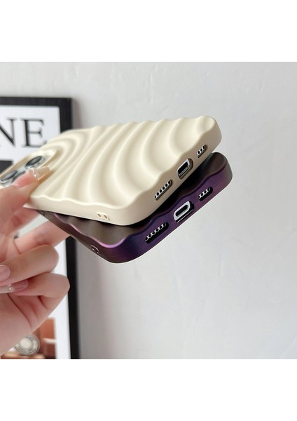 Apple iPhone 12 Pro Max Uyumlu Kılıf Zebana 3D Water Silikon Kılıf Mor fırsatları