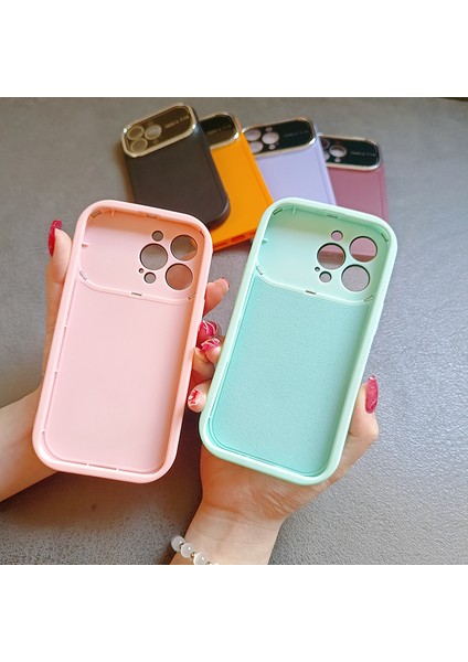 Apple iPhone 13 Pro Max Kılıf Zebana Trend Lens Silikon Kılıf Lila fırsatları
