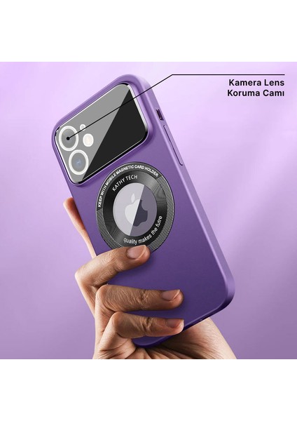 Apple iPhone 11 Kılıf Zebana Lenix Silikon Kılıf (Kablosuz Şarj Destekli) Derin Mor