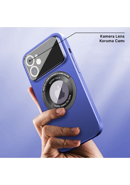 Apple iPhone 11 Kılıf Zebana Lenix Silikon Kılıf (Kablosuz Şarj Destekli) Lacivert