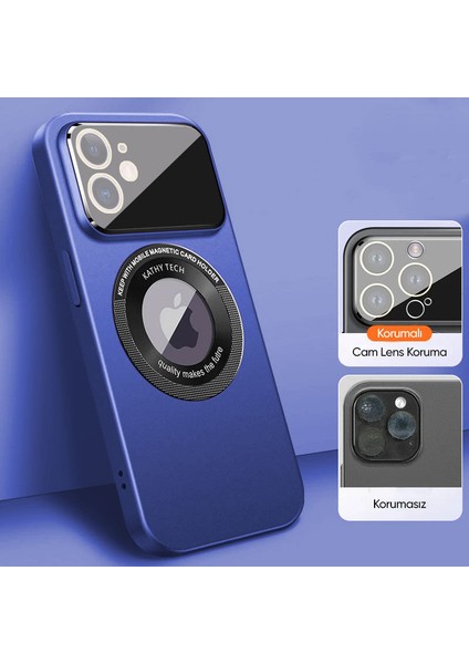 Apple iPhone 11 Kılıf Zebana Lenix Silikon Kılıf (Kablosuz Şarj Destekli) Lacivert