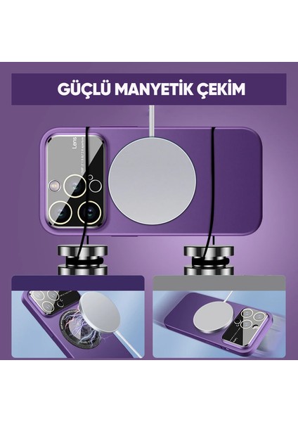 Apple iPhone 12 Pro Kılıf Zebana Lenix Silikon Kılıf (Kablosuz Şarj Destekli) Sierra Mavisi