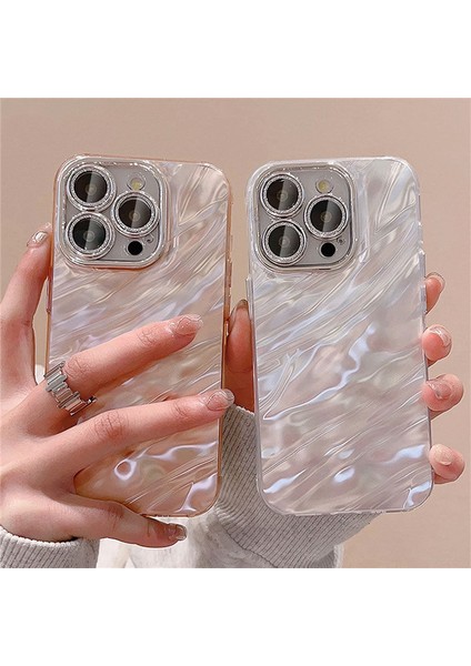 Apple iPhone 15 Pro Max Uyumlu Kılıf Zebana Dazz Silikon Kılıf Rose Gold