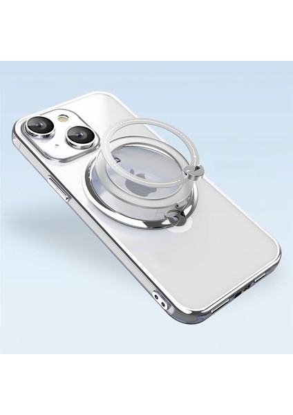 Apple iPhone 15 Uyumlu Kılıf Zebana Manyetik Standlı Magsafeli Most Silikon Kılıf Gri fiyatları